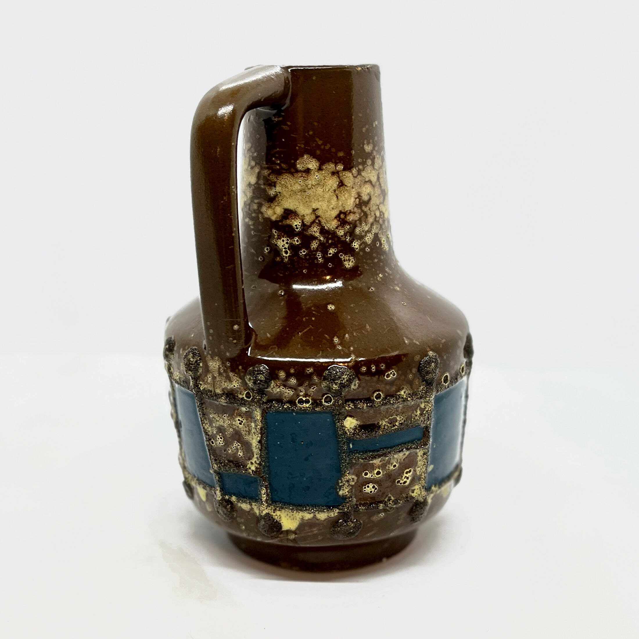 1970s mid-century modern ceramic vase VEB Haldensleben, Germany