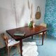 Table teck avec rallonges