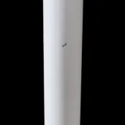 Multilayer floor lamp / white / Danish modern design / 1980s / Form-Light