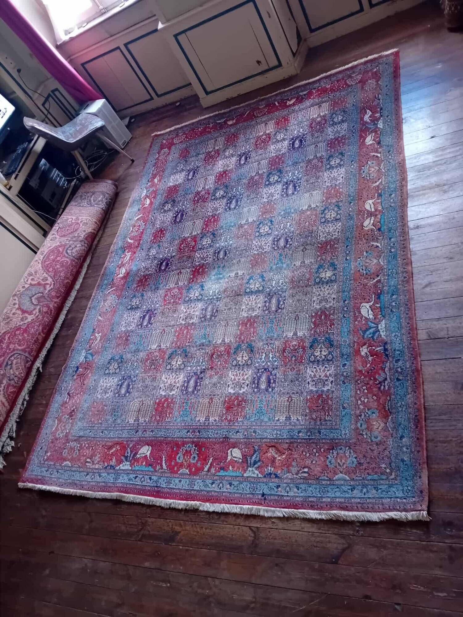 Handmade Moud XXL Persian rug 353x249cm
