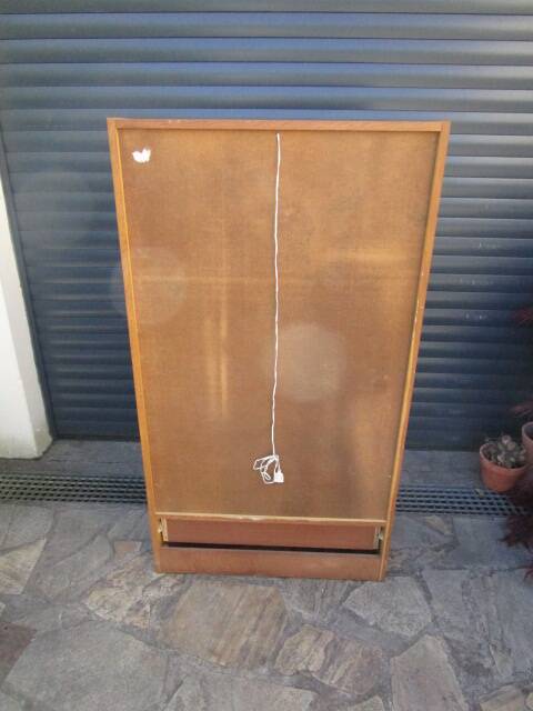 Vintage glass cabinet from the 60s