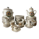 Vintage tableware set Bangui – Faïencerie de Gien - 1970s