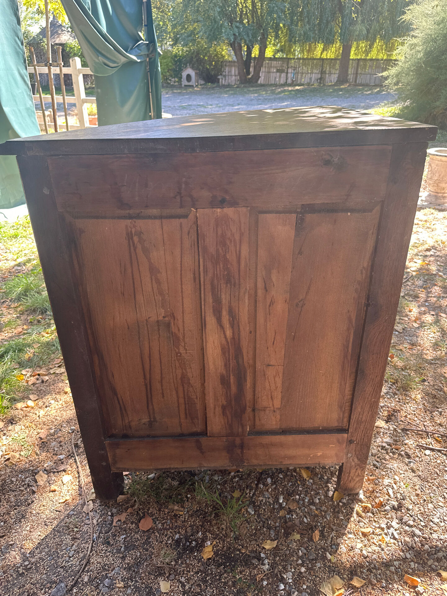 Oak corner unit