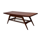 Table basse en teck dans le style de Louis van Teeffelen, années 1960