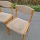 Set of 6 vintage beech chairs to clean or reupholster