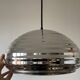 Vintage silver glass pendant light