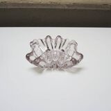Ancien Cendrier en Verre Manganèse ou Ouraline