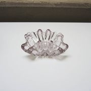 Old Manganese or Ouraline Glass Ashtray