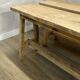 Pair of solid wood farmhouse benches (alder)