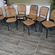 Set of 8 chairs no. 811 after Hoffmann, 1990s