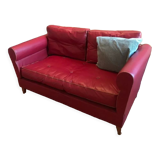 Vintage bench Skaï red