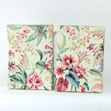 Tabouret mid century en chêne et lin, Ton Tchécoslovaquie années 1960