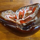 Vallauris red flamed pocket ashtray