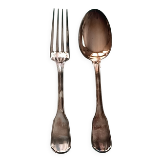 Christofle birth cutlery silver-plated box