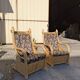 Pair of rattan armchairs
