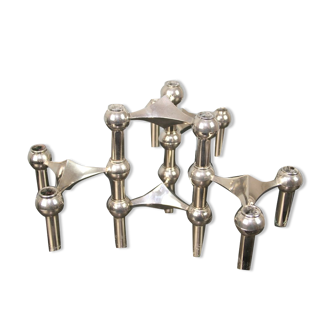 5 modular candle holders NAGEL 1970