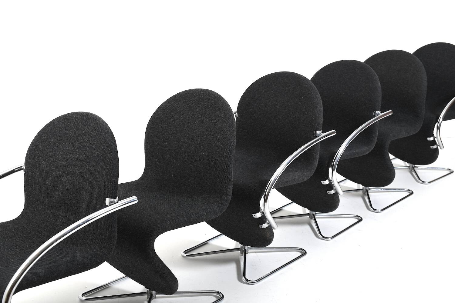 Verner Panton for Fritz Hansen 1973 Series 1-2-3 Butterfly Base