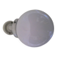 Vintage ball wall light in white opaline - Porcelain base - Diameter