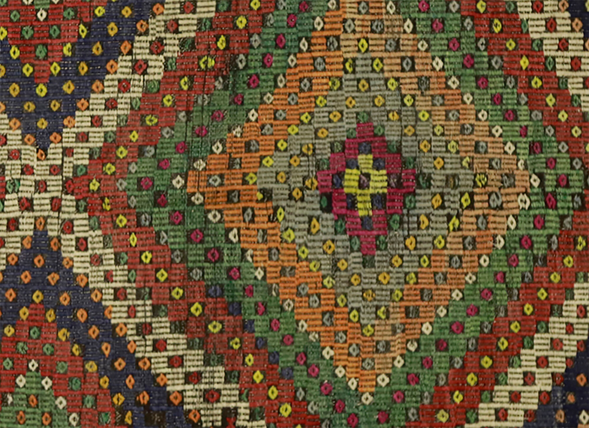 Anatolian handmade kilim rug 247 cm x 175 cm
