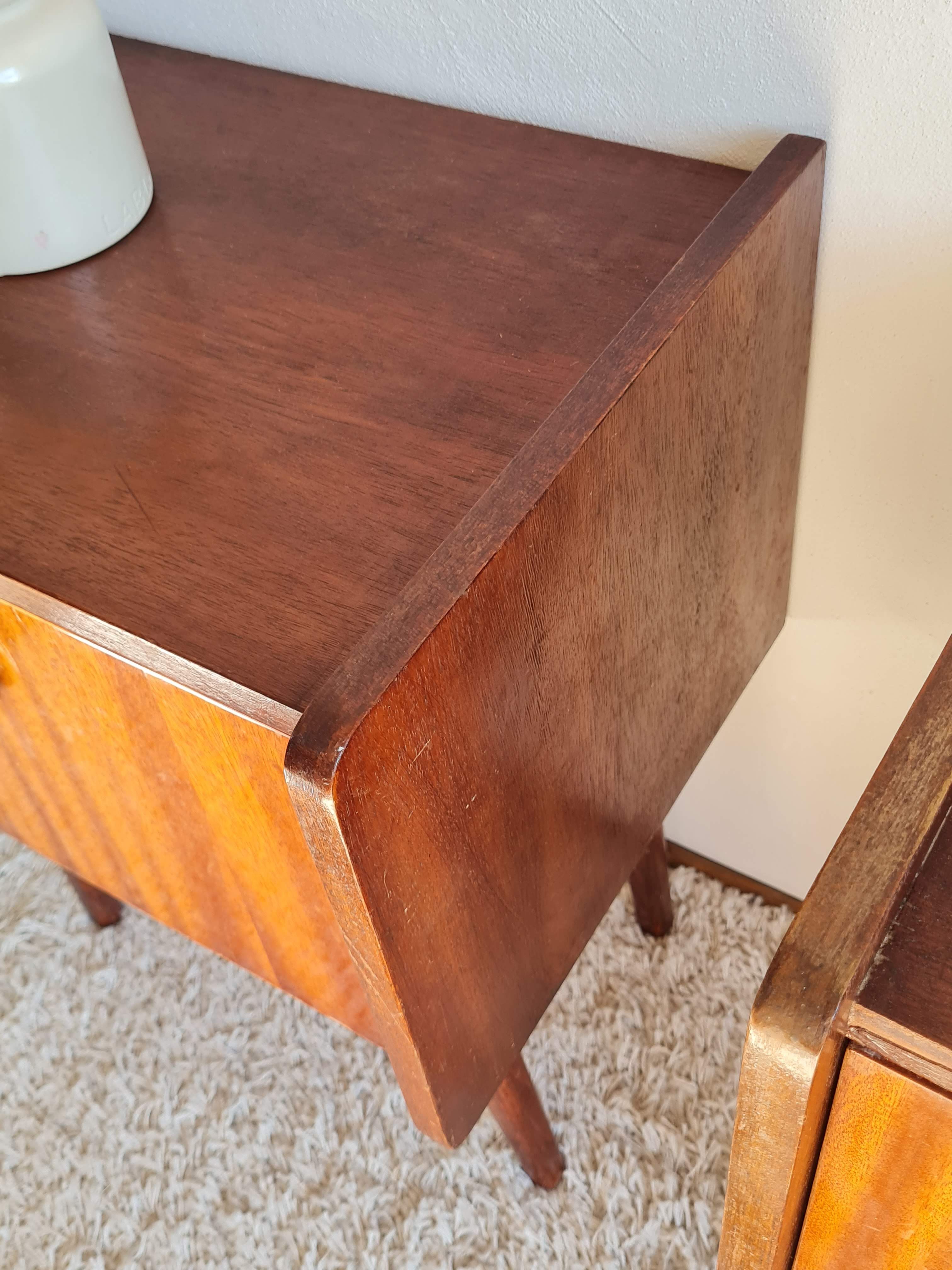 Pair of vintage bedside tables