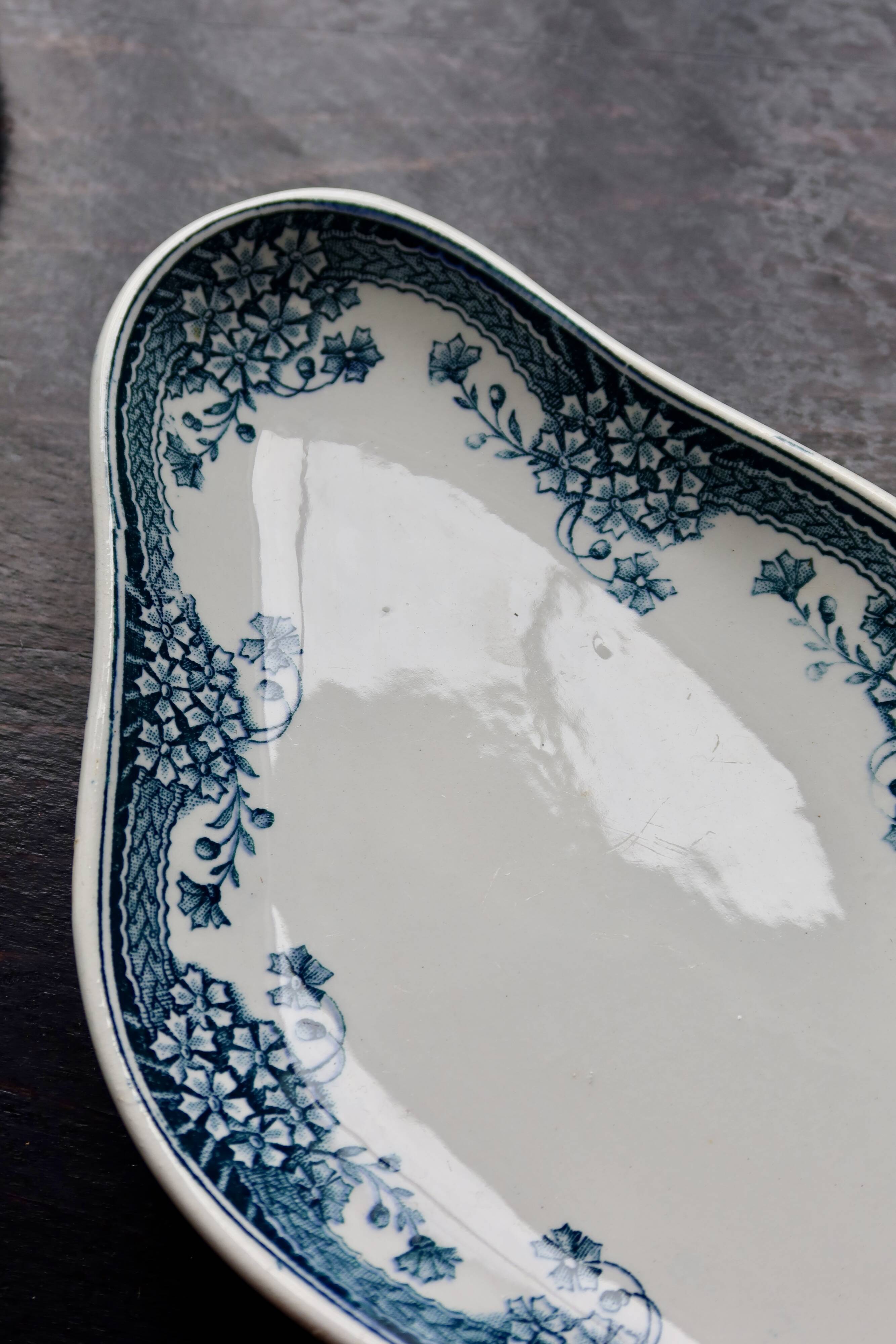 Vintage earthenware dish from Saint Amand Nouvelle Usine Céramique du Nord