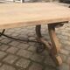 Monastery table in stripped solid oak