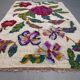 Vintage rose kilim rug 170x240cm shabby wool and silk, boho medium 2544