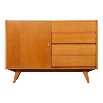 Vintage oak storage by Jiri Jiroutek, model U-458, 1960s