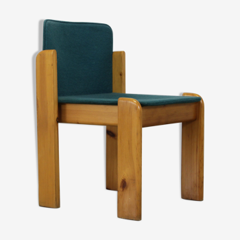 Side chair in pine and felt, Italy 1970s