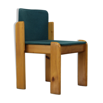 Side chair in pine and felt, Italy 1970s