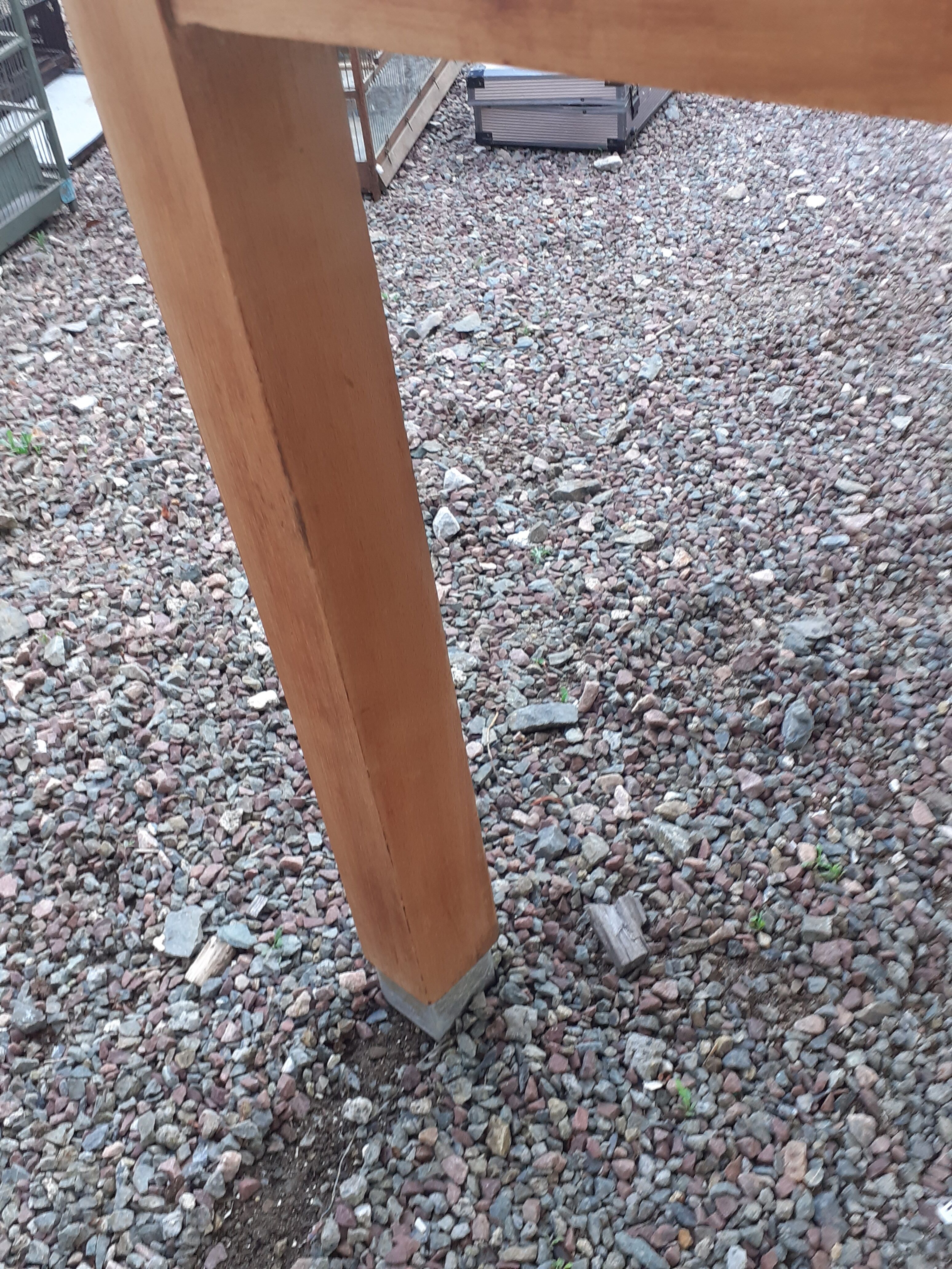 Vintage wooden formica kitchen table