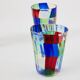 Set of 6 Italian Murano glass goblets circa 1980 murano