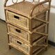 Vintage rattan chest of drawers