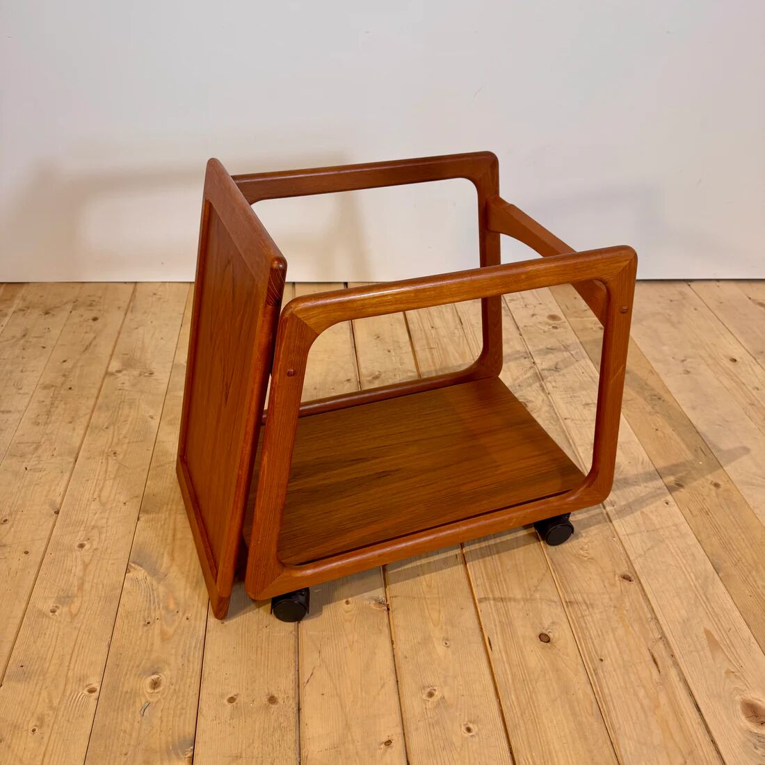 Danish teak bar cart, 1960s