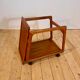 Danish teak bar cart, 1960s