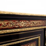 Antique Boulle chest of drawers from the mid-19th century, France.