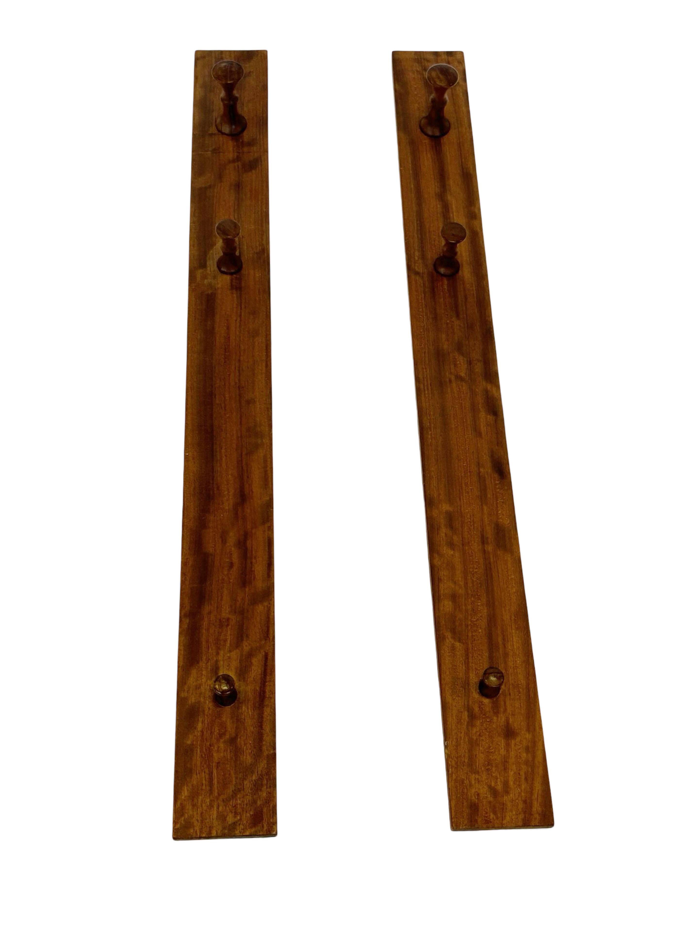Vintage Danish Wall Coat Racks - Set of 2 in Teak Danish Design