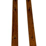 2 portemanteaux muraux danois vintage en teck