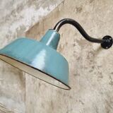 Old garden lamp vintage green wall lamp enamel