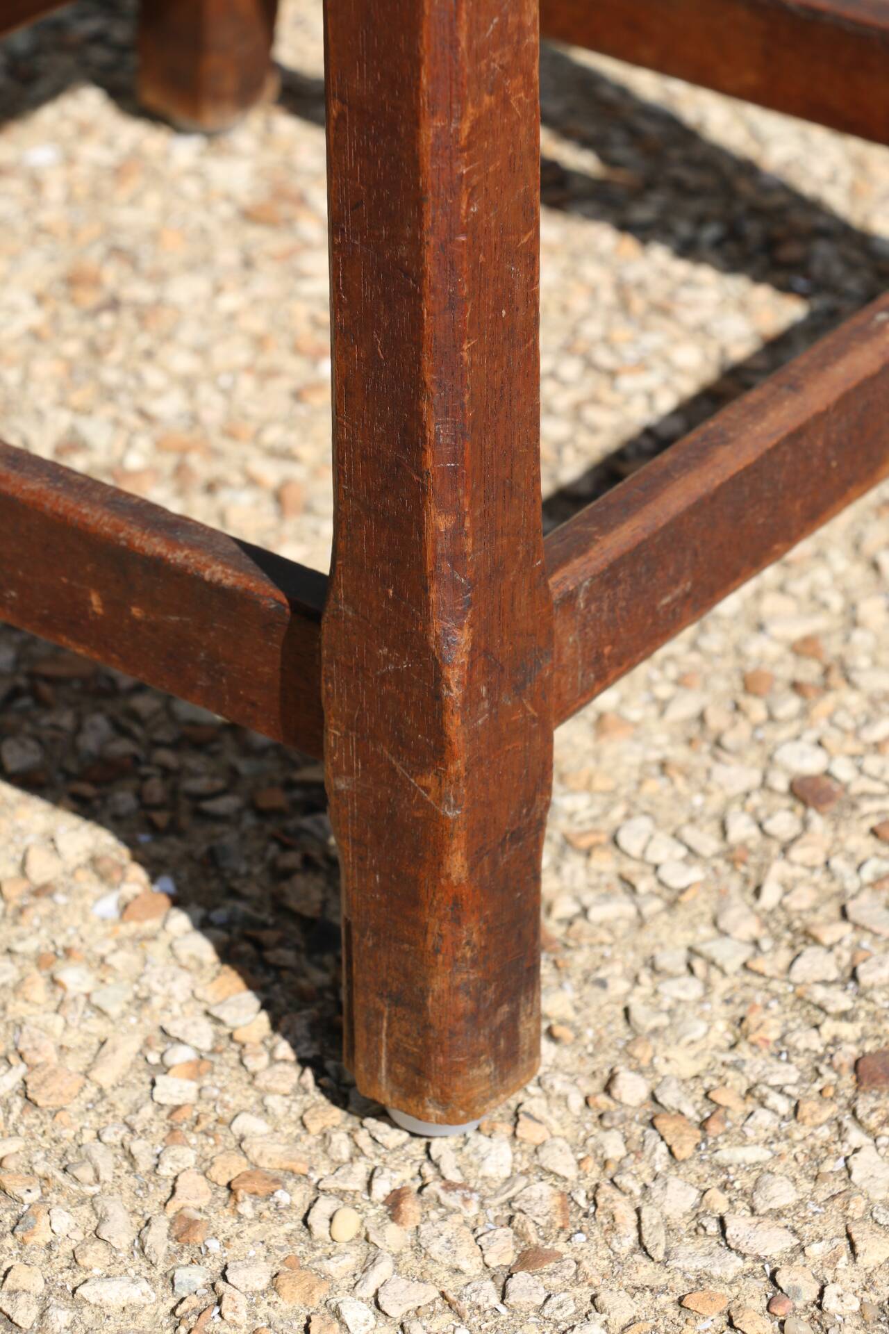 Dark oak high stool 650mm