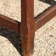 Dark oak high stool 650mm