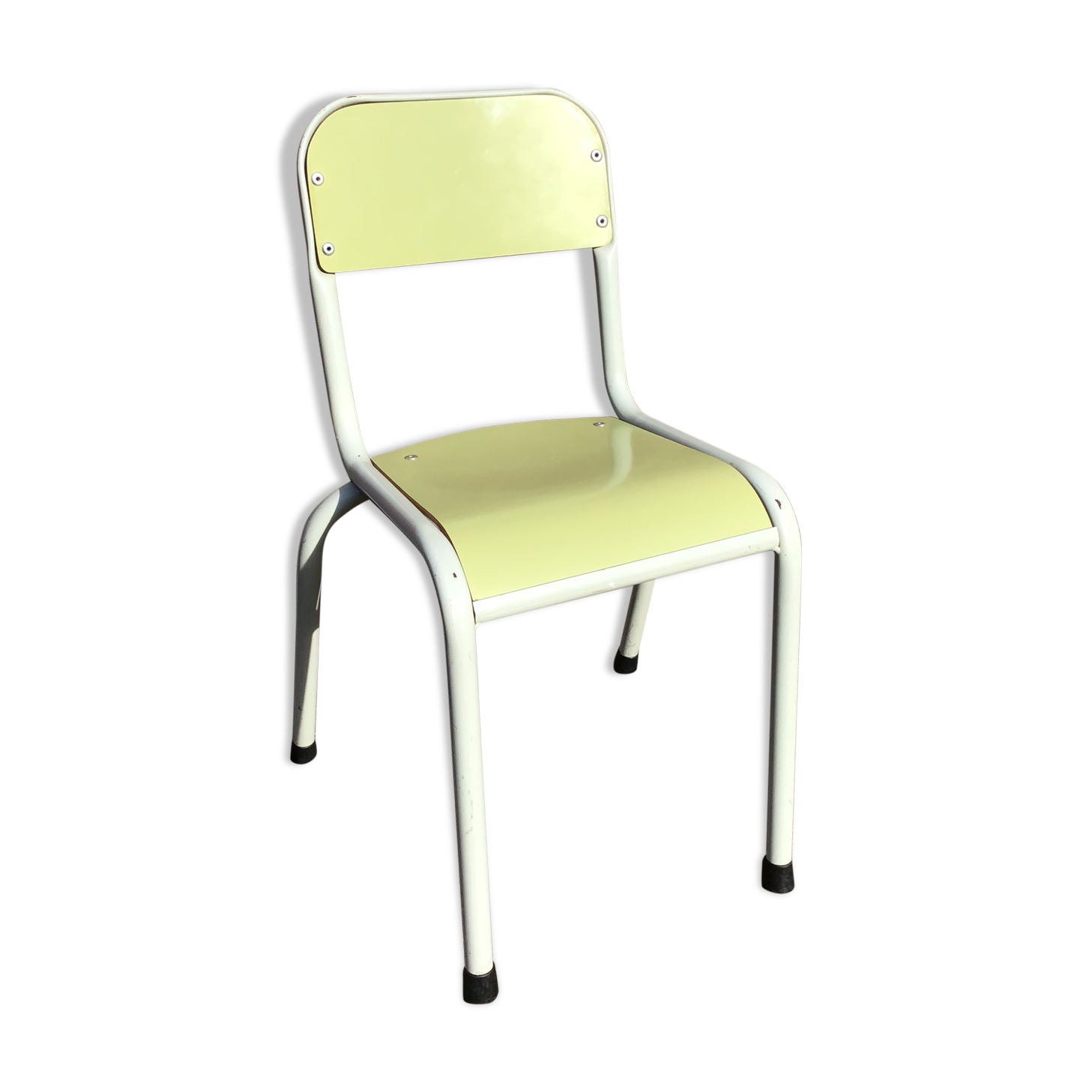 Chaise école enfant vintage Mullca