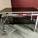 Table basse chromée vintage
