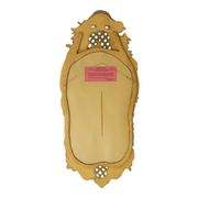 Grand miroir suédois doré à la feuille d'or de style rococo classique 119 cm