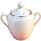 1920s Porcelain Sugar Bowl Frédéric Legrand Limoges France