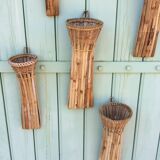 Set of seven baskets to hang