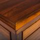 Danish executive desk in rosewood with black leather inlay from Søren Willadsen Møbelfabrik, 1960s