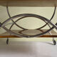 Art deco rolling bar cart, hungary 1930s