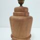 Lamp foot shape potiche solid wood turned vintage