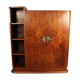 Asymmetrical art deco rosewood veneer cabinet